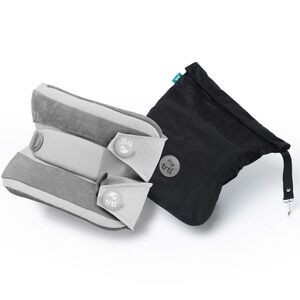 Trtl Travel Pillow Plus Gray Airplane Sleeping Soft Neck Support Ergonomic